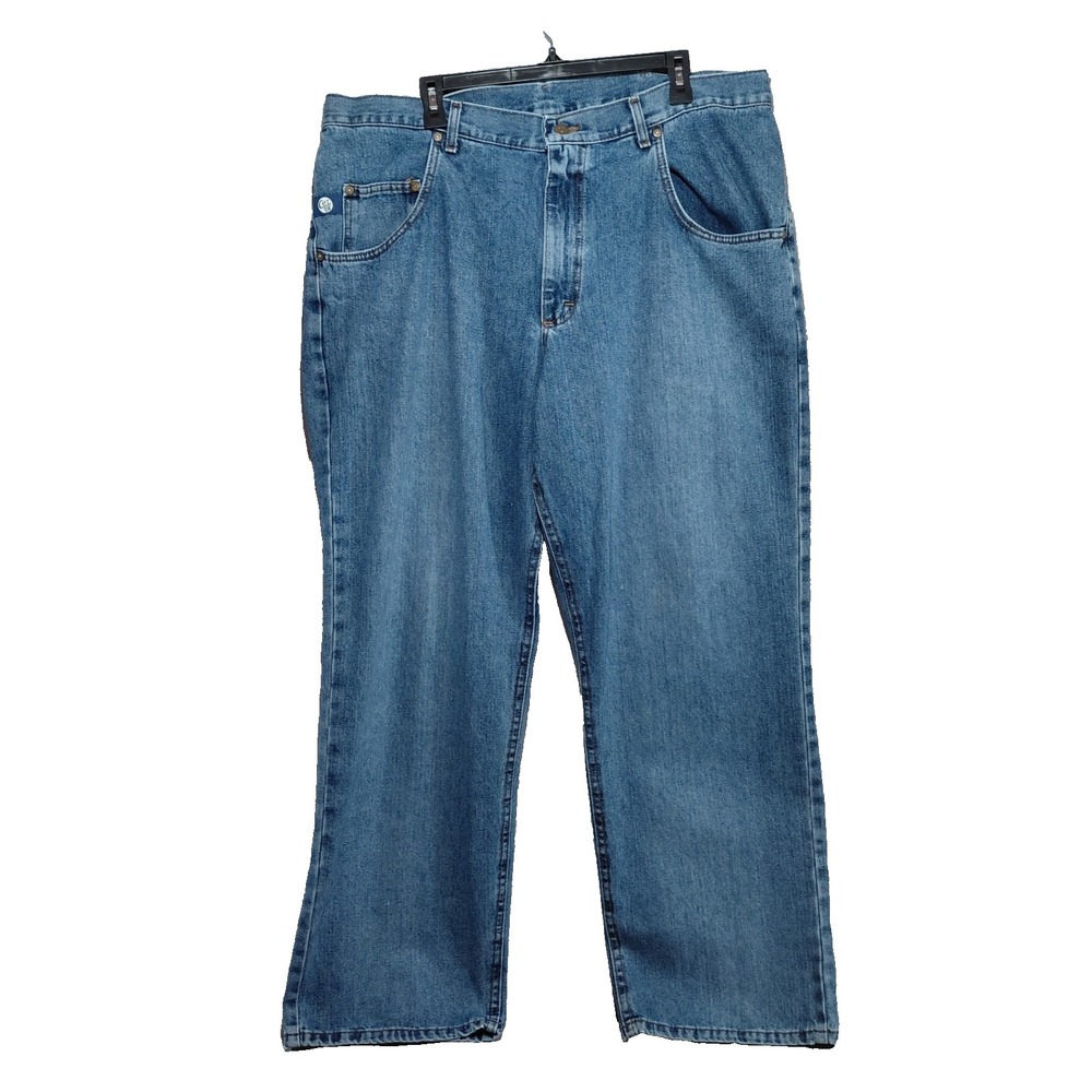 Vtg Lee Dungarees Baggy Straight Leg Jeans Mid Rise Men's 40x32 Union Made